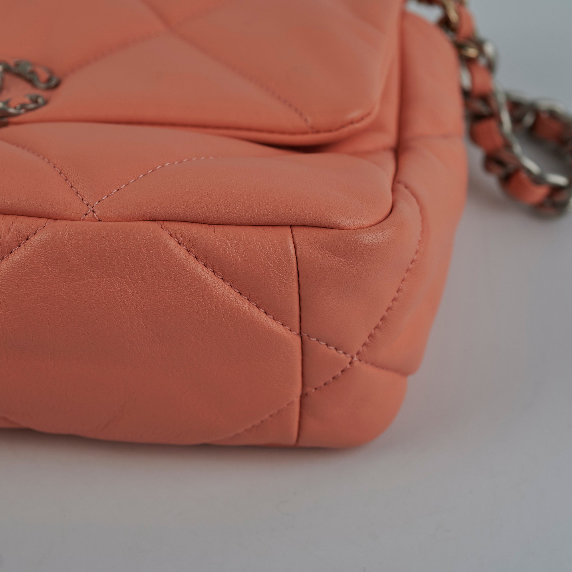 Chanel Small 19 Coral Microchip Handbag - Luxury Designer Crossbody Bag for Women | Perfect for Parties, Date Nights & Special Occasions
