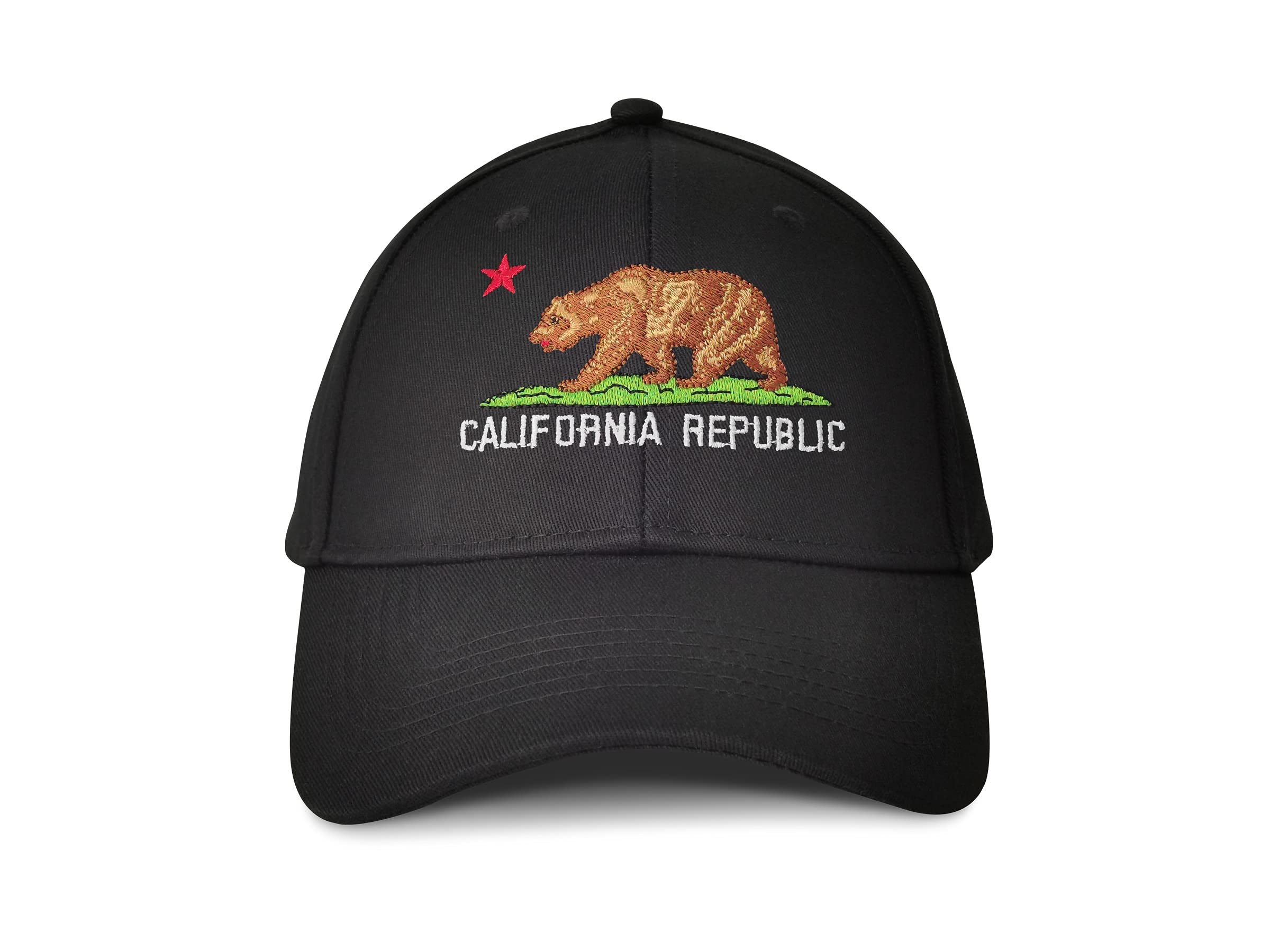 Embroidered California Bear Hats - Stylish Outdoor Caps