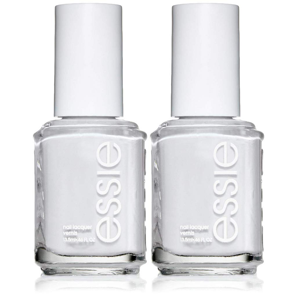 Essie Blanc White Nail Polish - 0.46 fl oz (2 Count) - Classic White Nail Lacquer for Manicures & Pedicures