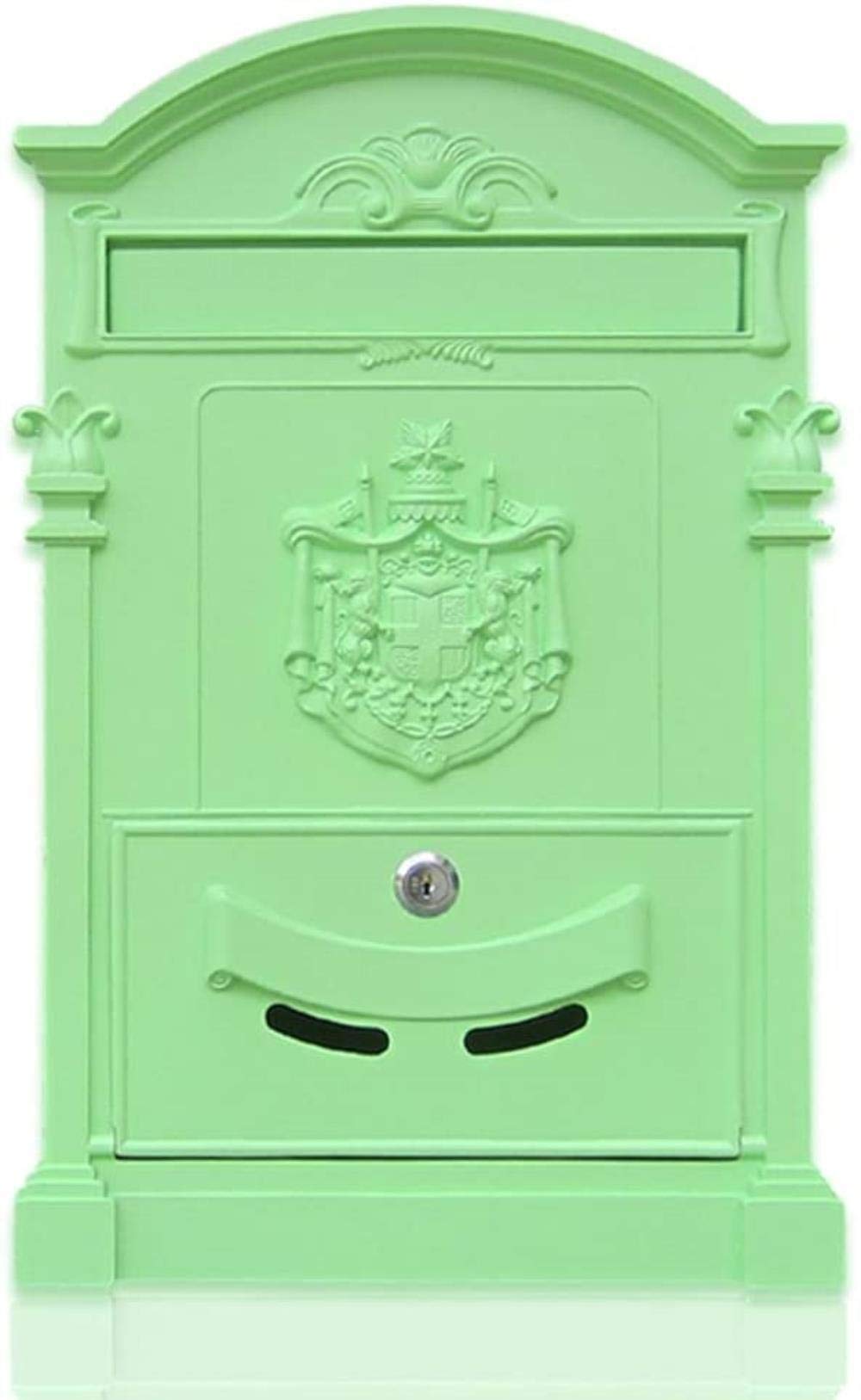 Waterproof Outdoor Wall-Mounted Mailbox with Lock - Durable Villa Letter Box for Home & Garden (Color A) - Perfect for Houses, Apartments & Office Buildings