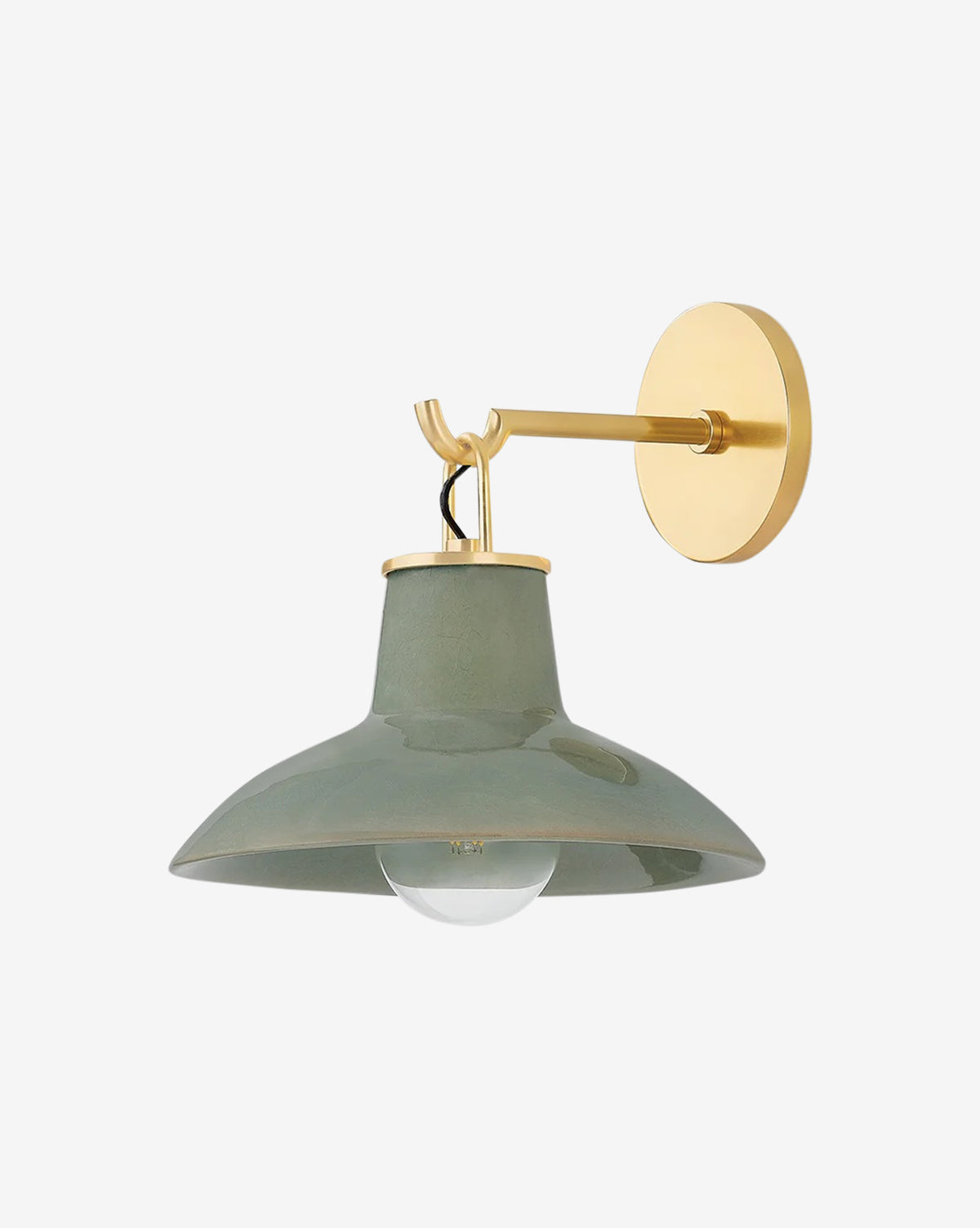 Pottersville Wall Sconce Light Fixture - Vintage Style Plug-in or Hardwired Wall Lamp for Bedroom, Living Room & Hallway Decor