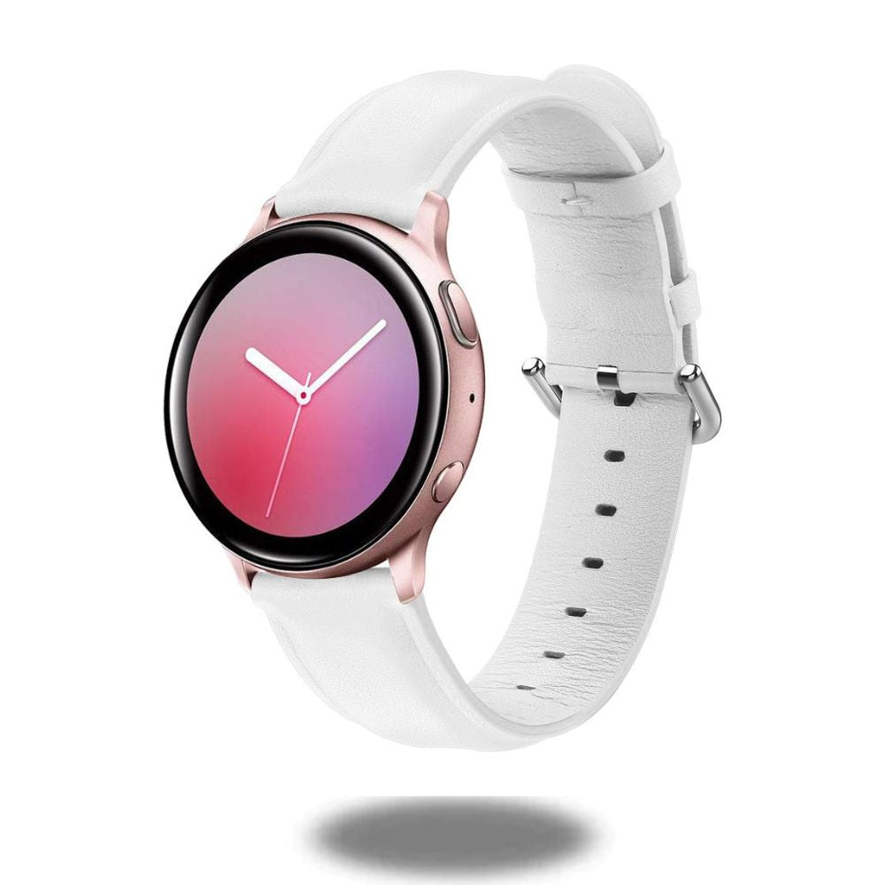 Premium Genuine Leather Strap for Samsung Galaxy Watch 46mm 42mm - Comfortable & Durable Replacement Band for Workout, Business & Everyday Wear