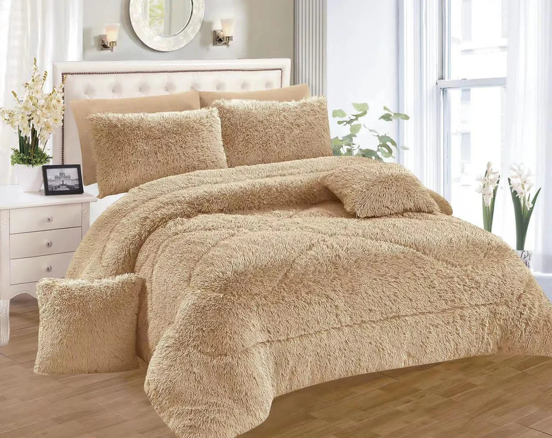 6x7 Fluffy Duvet Insert - Ultra Soft Down Alternative Comforter for All Seasons | Perfect for Bedroom, Guest Room & Cozy Nights