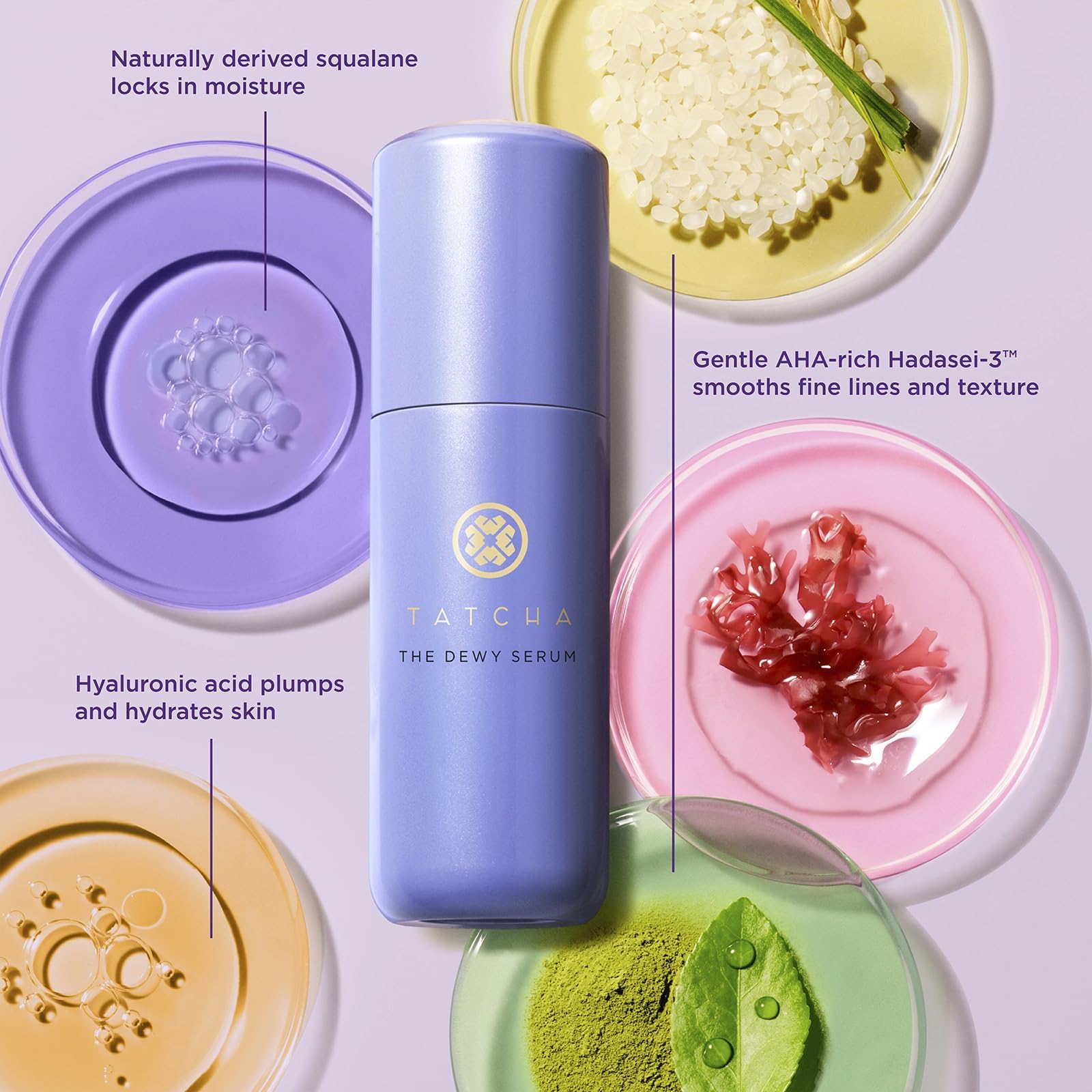 Tatcha The Dewy Serum - Hydrating Face Serum for Smoother, Plumper & Dewy Skin | 30ml/1oz | Anti-Aging Moisturizer for Dry Skin, Perfect for Night Routine & Daily Skincare