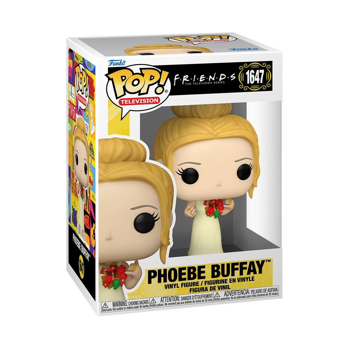 Friends Phoebe Buffay Christmas Bow Funko Pop! Vinyl Figure #1647 - Exclusive Collectible Toy for TV Show Fans, Perfect for Christmas Gifts & Pop Culture Decor
