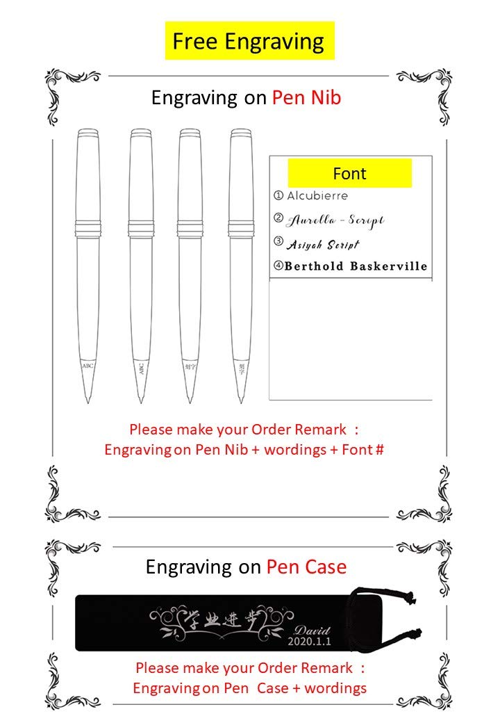 Premium Gold Eastern Style Luxury Heart Sutra Rollerball Pen - Professional Executive Metal Pen with Germany Schmidt Refill - Perfect Gift for Men & Women (Free Engraving & Gift Box Included) - Ideal for Office, Business Meetings, and Thoughtful Gifts