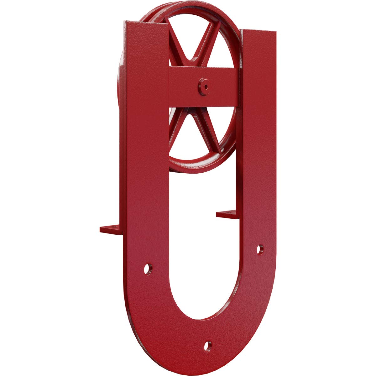 Premium Wagon Wheel Horseshoe Roller Hanger for Barn Doors - 1 3/8