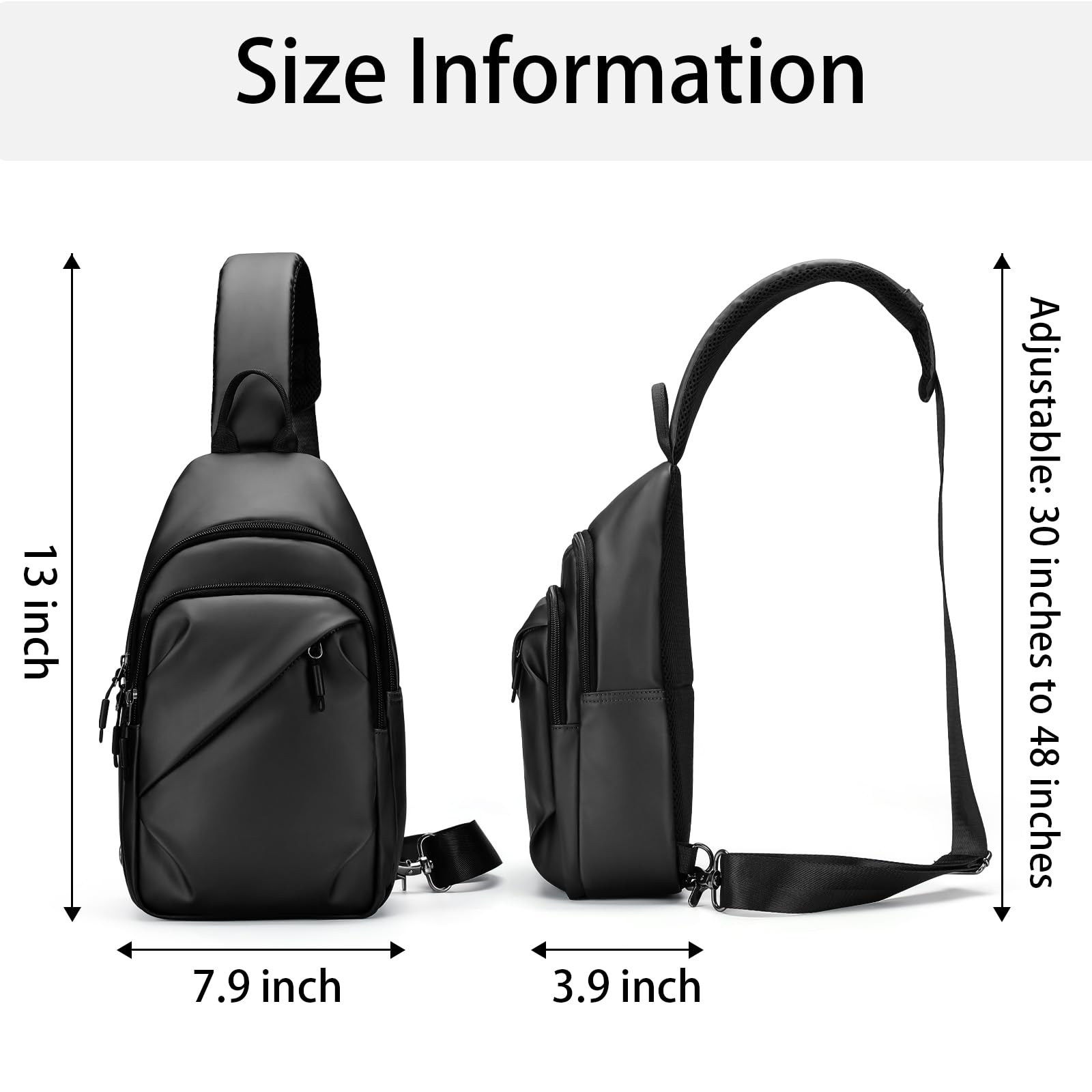 Stylish Unisex Sling Bag - Lightweight Crossbody Chest Pack for Men & Women | Perfect for Travel, Running, Hiking, Biking & Outdoor Adventures | Durable Casual Shoulder Bag with Adjustable Strap
