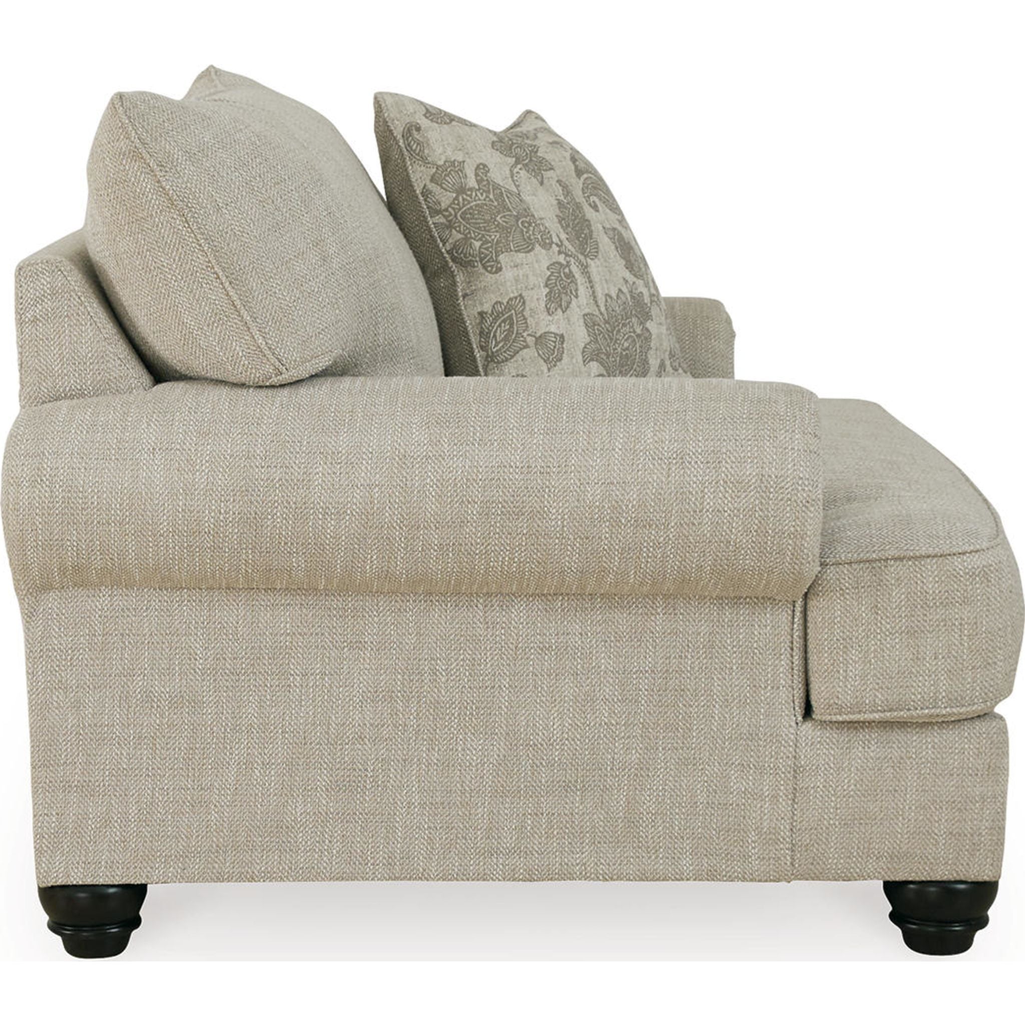 Asanti Oversized Chair and a Half in Soft Fog Gray - Plush Comfort for Living Rooms, Bedrooms & Reading Nooks