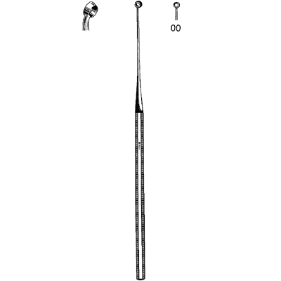 Sharp Angled Buck Ear Curette #00 67 2499 - Professional Ear Cleaning Tool for Safe and Effective Ear Wax Removal at Home or Clinic