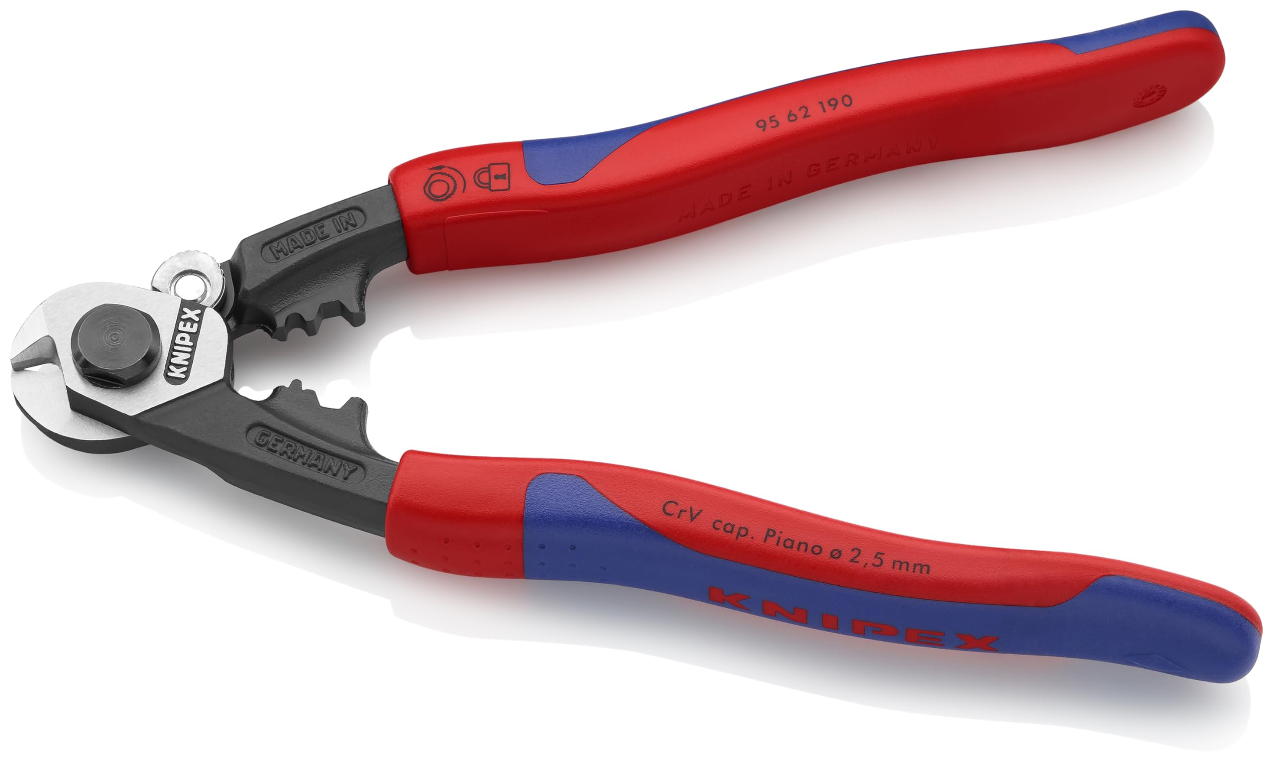 KNIPEX Premium Wire Rope Cutters - Heavy Duty Cable Shears for Industrial & DIY Use - Perfect for Construction, Marine, and Automotive Applications