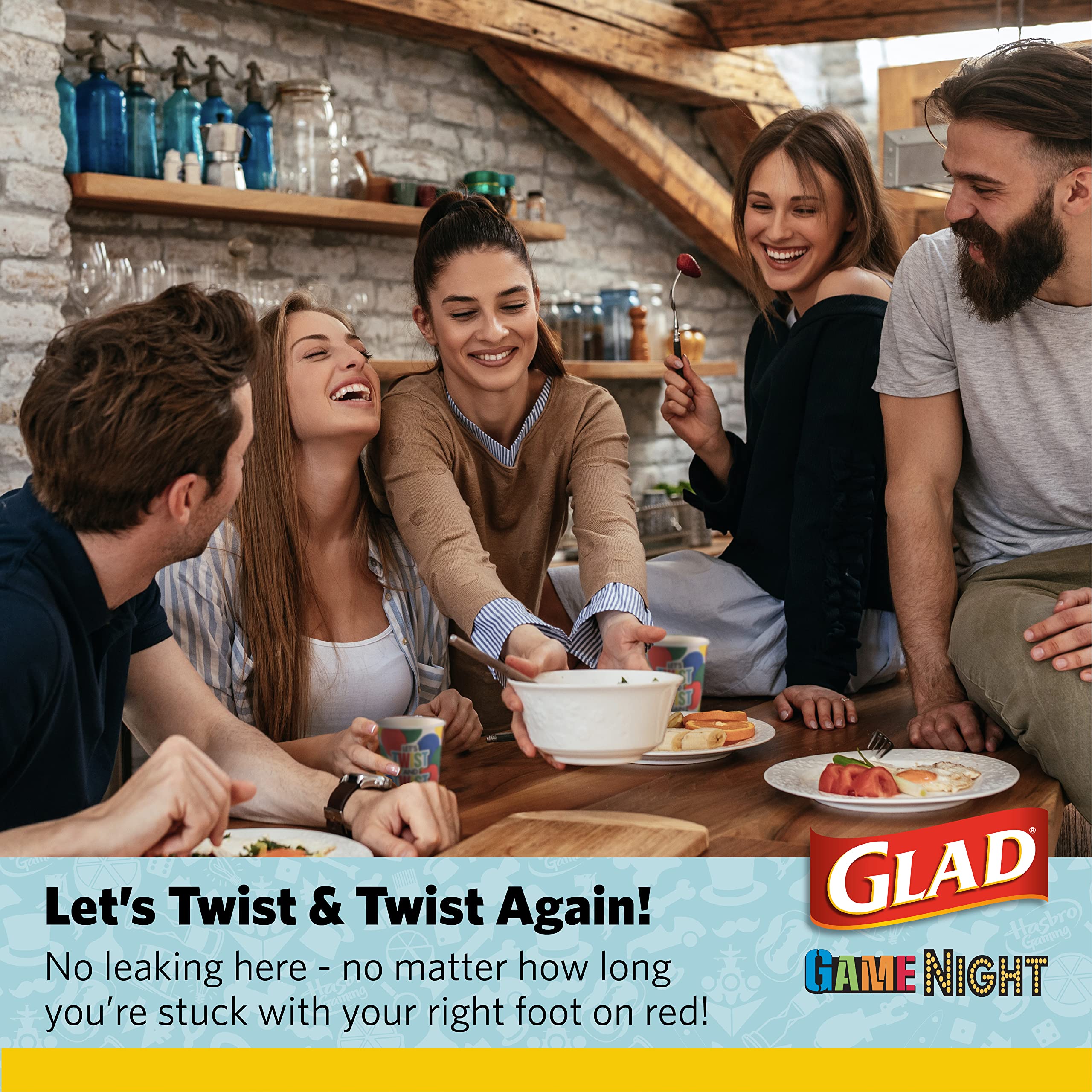 **Glad Game Night Twister Disposable Paper Cups – 12 oz, 20 Count | Classic Board Game Party Supplies for Family Game Night, Kids Birthday & Outdoor Gatherings**