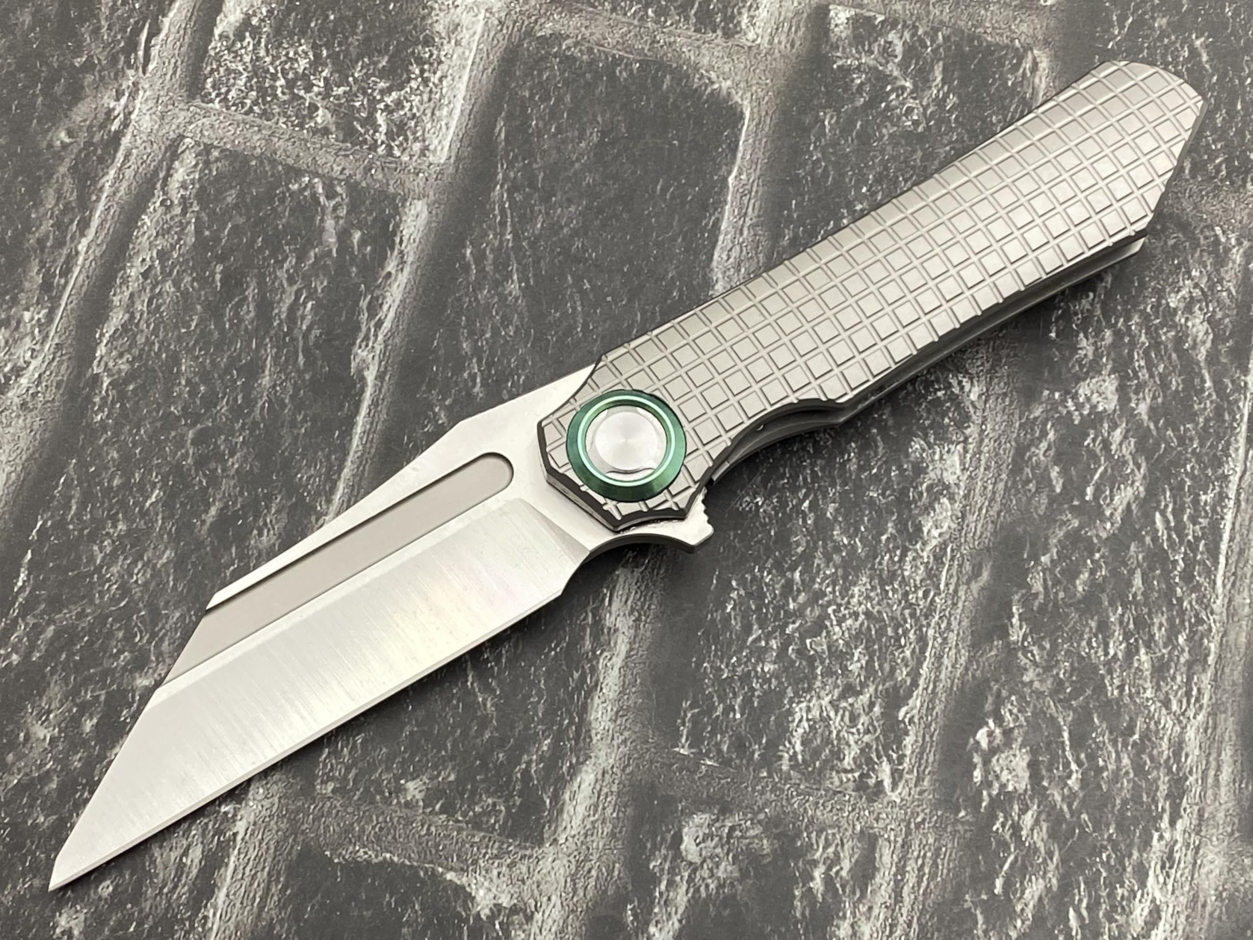 TwoSun TS195 Titanium Folding Knife - M390 Steel Blade, Compact Pocket Knife for Camping, Hiking & Outdoor Survival | EDC Gear & Tactical Knife Collection