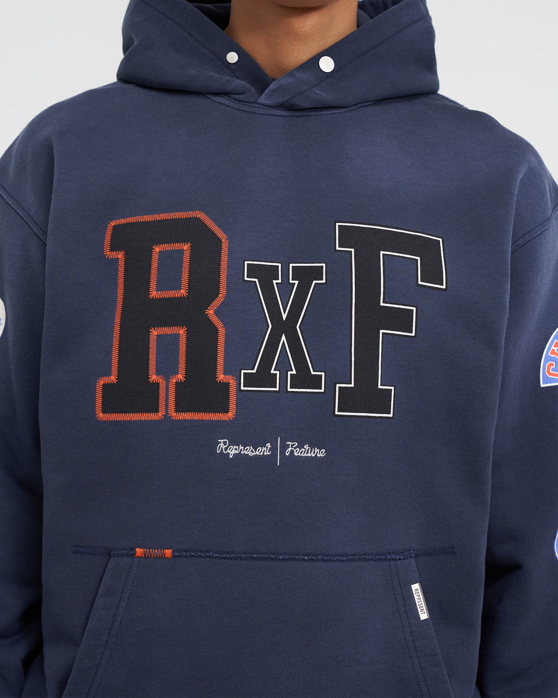 Represent X Feature Champions Hoodie - Midnight Navy | Premium Streetwear for Men & Women | Perfect for Casual Wear, Gym & Outdoor Activities