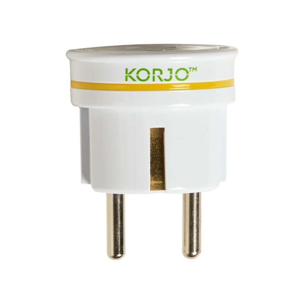 Korjo European Travel Adapter - Universal Plug Converter for EU, UK, US - Perfect for Business Trips, Vacations & International Travel