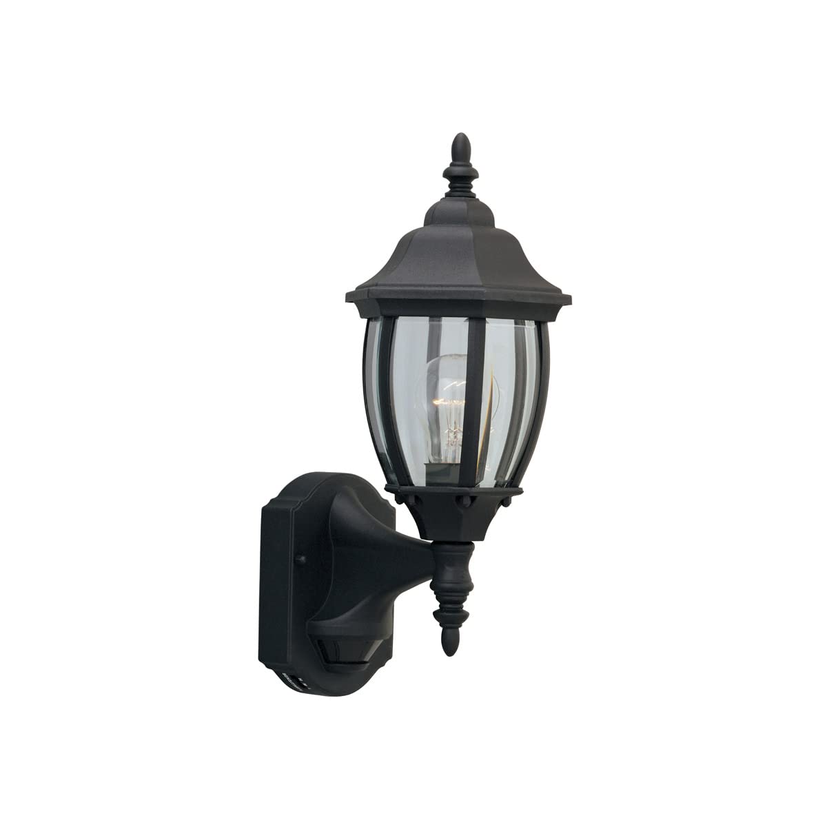 Designers Fountain 2420MD-BK Tiverton Outdoor Wall Lantern Sconce - Black Matte Finish, Weather-Resistant, LED Compatible for Porch, Patio & Garden Lighting