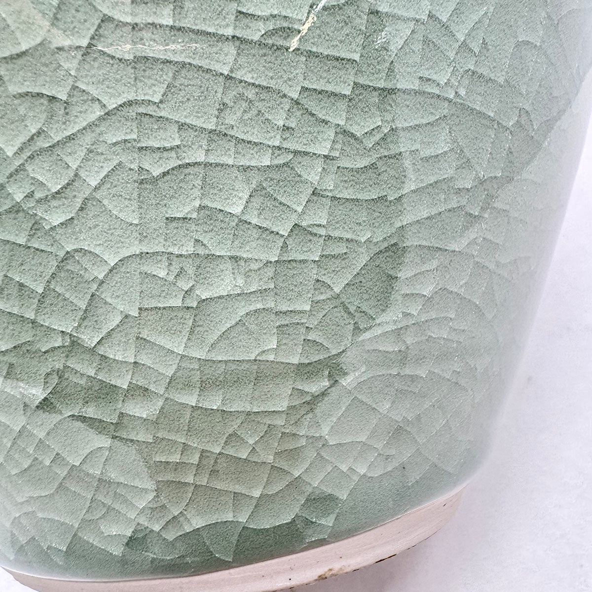 Celadon Crackle Finish Pitcher - Handmade Ceramic Water Pitcher with Unique Crackle Glaze - Perfect for Serving Iced Tea, Lemonade & Water at Parties, Weddings & Home Decor