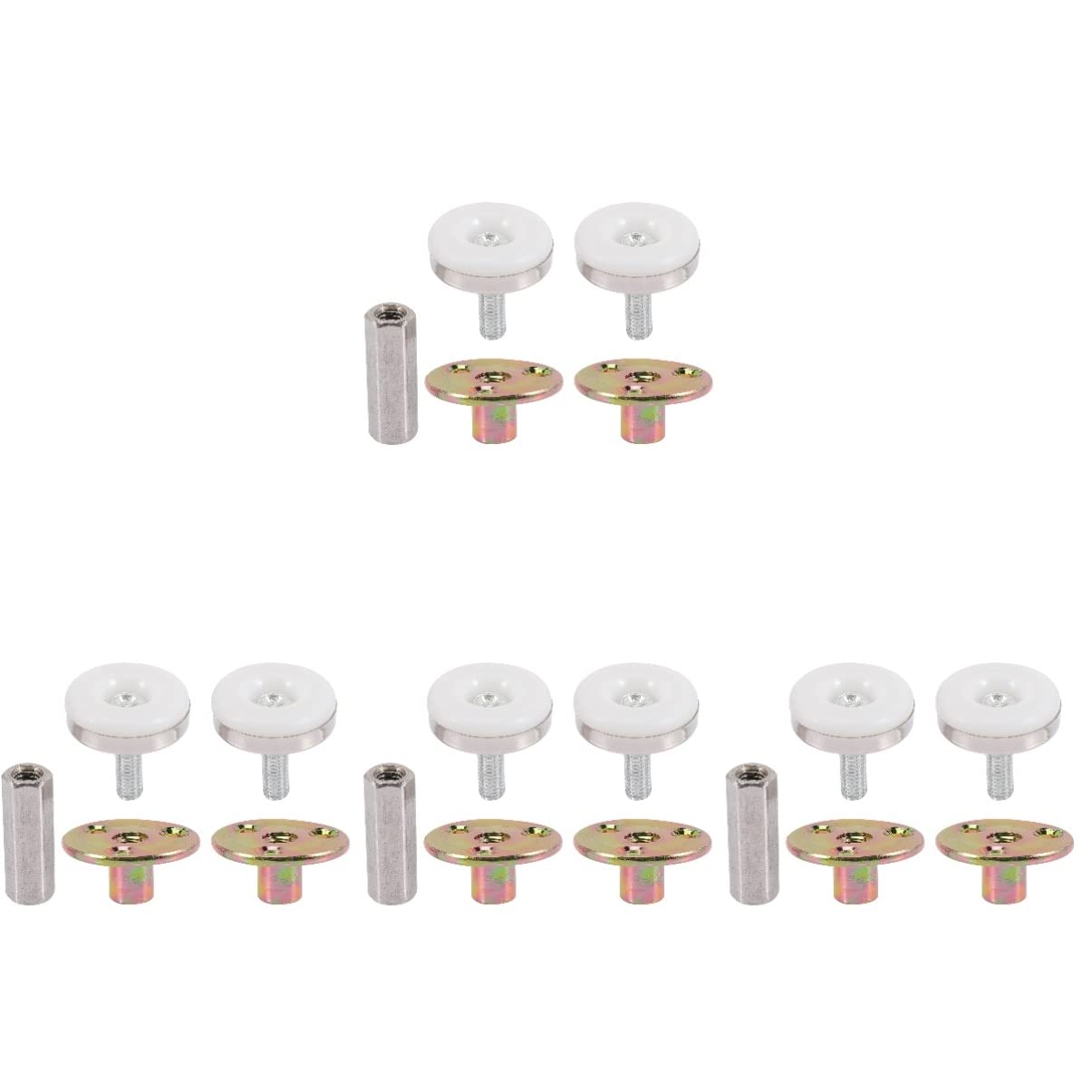 DOITOOL 16PC Bed Stoppers - Anti-Shake Bed Frame Support for Home & Dorm Use