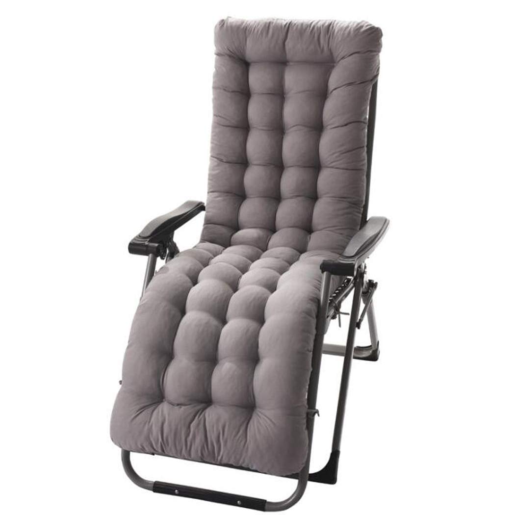 NASOAR Premium Lounge Chair Cushions - Chaise Recliner & Sofa Cushion Set - Comfortable Tatami Bay Window Mat & Rocking Chair Seat Pad - Water-Resistant Outdoor Furniture Cushions for Garden, Patio, Beach (Size: 155x488cm, Gray) - Perfect for Relaxing, Sunbathing and Outdoor Lounging