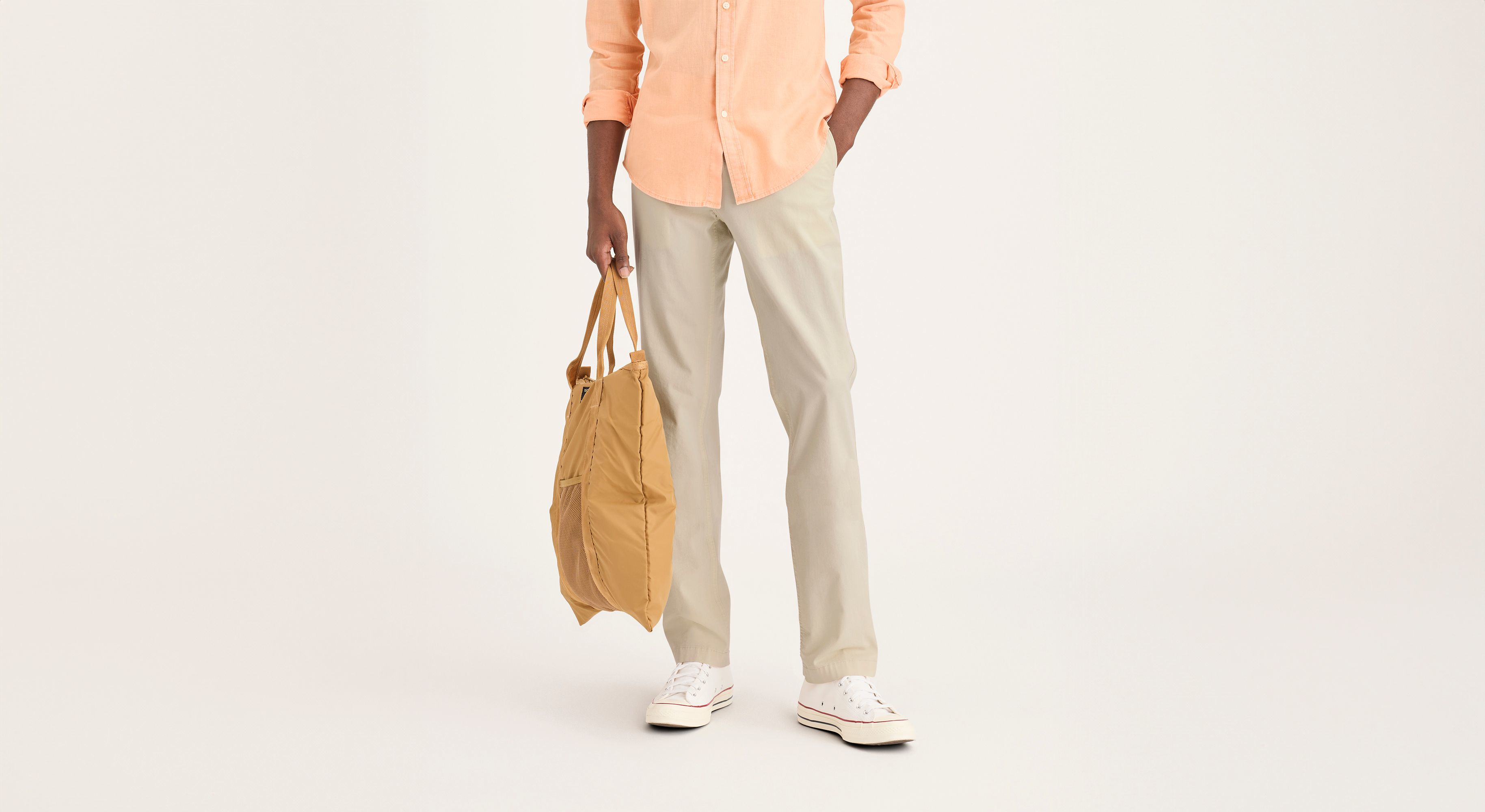 Alpha Chino Slim Fit Men's Dress Pants - Comfortable & Stylish for Office, Business Casual & Formal Occasions