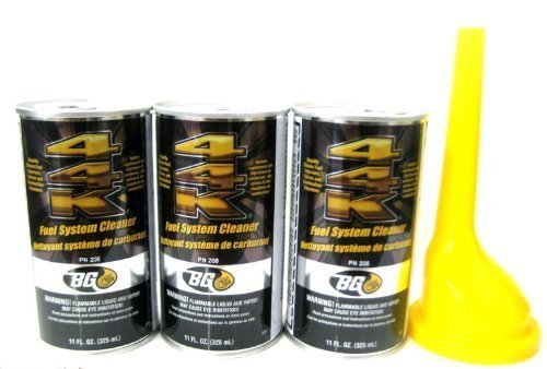 BG 44K Fuel System Cleaner - 3 Pack with Funnel Included | Professional Engine Detox & Performance Booster | Ideal for Cars, Trucks & SUVs