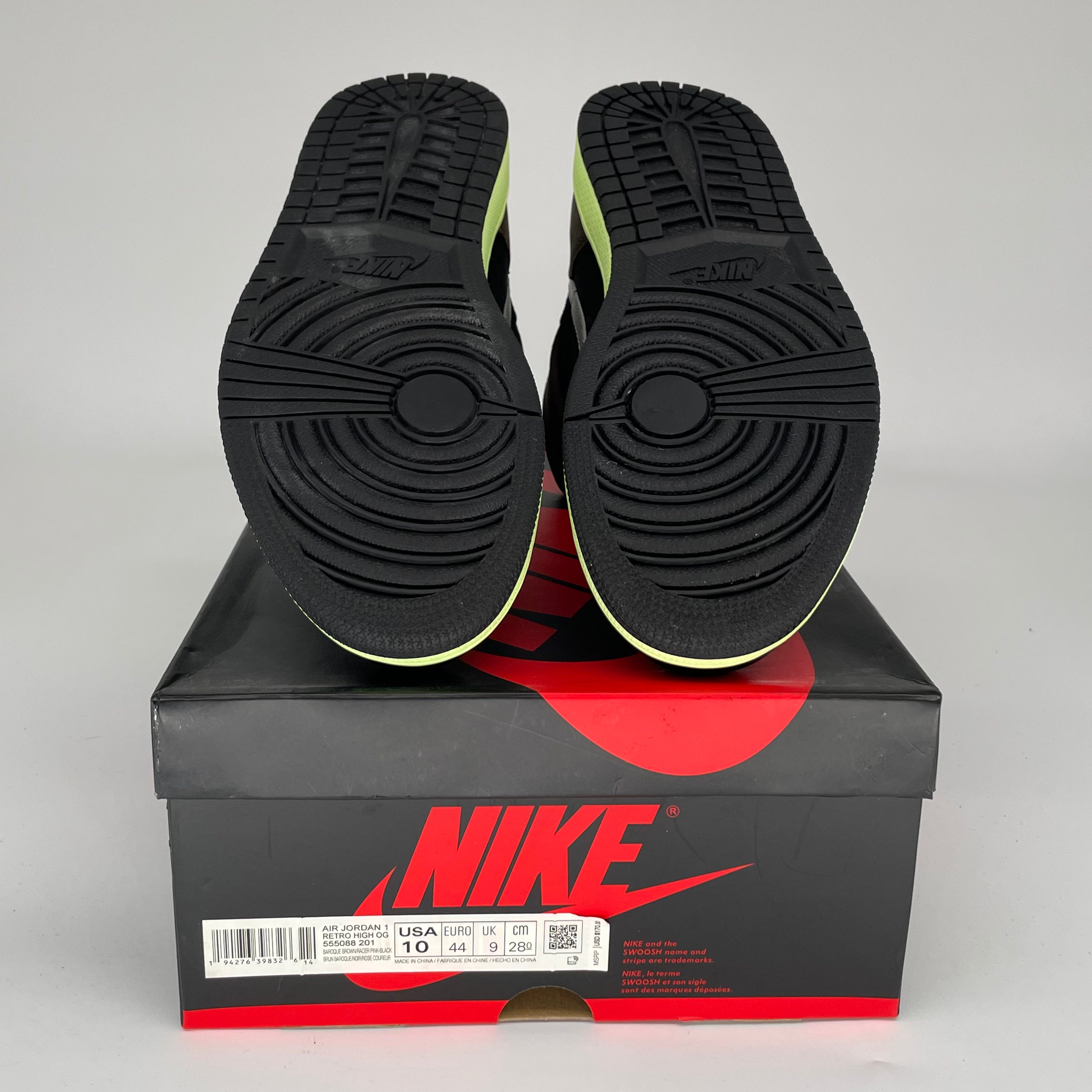 AIR JORDAN 1 BIO HACK Sneakers Men's Size 10 - 555088-201 Retro High OG Basketball Shoes for Streetwear & Casual Outfits