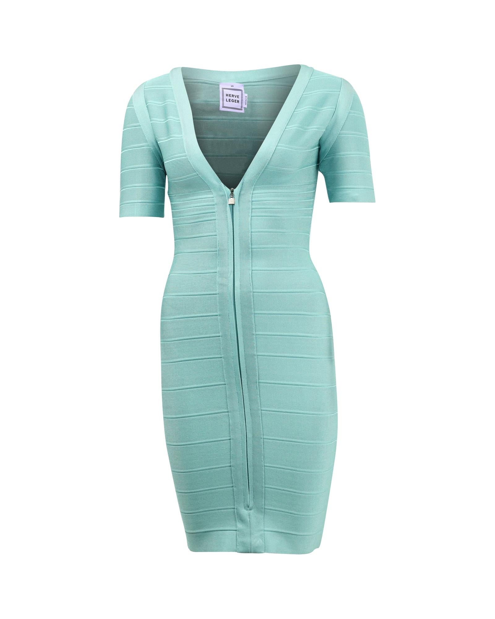Stylish Blue Bandage Mini Dress - Rayon Blend Fabric for Women - Perfect for Night Out, Party & Date Night