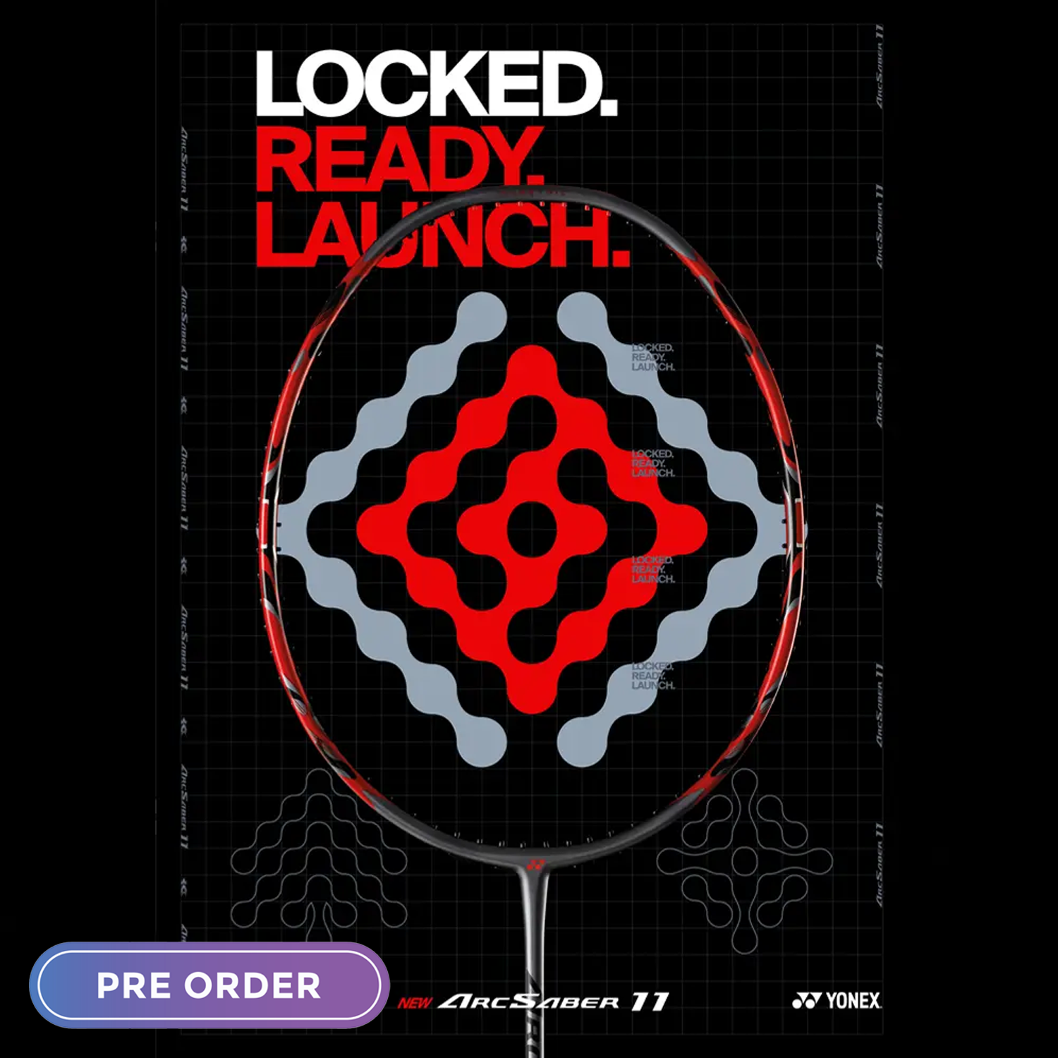 Yonex Arcsaber 11 Tour Badminton Racket - Grayish Pearl (Pre-Order) | Professional Grade Carbon Graphite Shuttlecock Racquet for Tournament & Training | Perfect for Advanced Players & Competitive Matches
