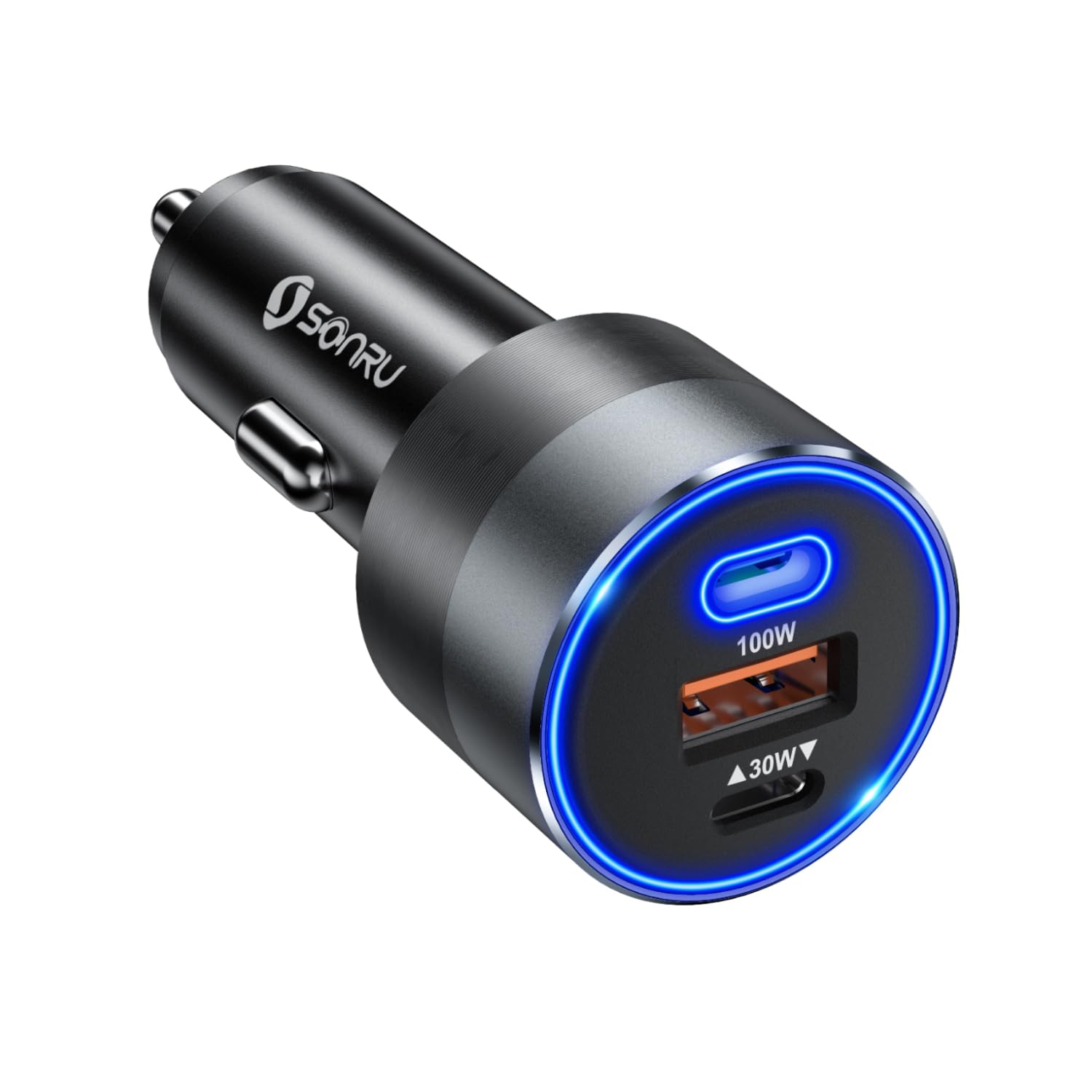130W USB C Car Charger 3 Ports - PD/PPS 100W + QC 30W Fast Charging Adapter - Compatible with iPhone 16/15/14/13 Pro Max, Samsung S23, iPad, MacBook - Perfect for Road Trips & Long Drives