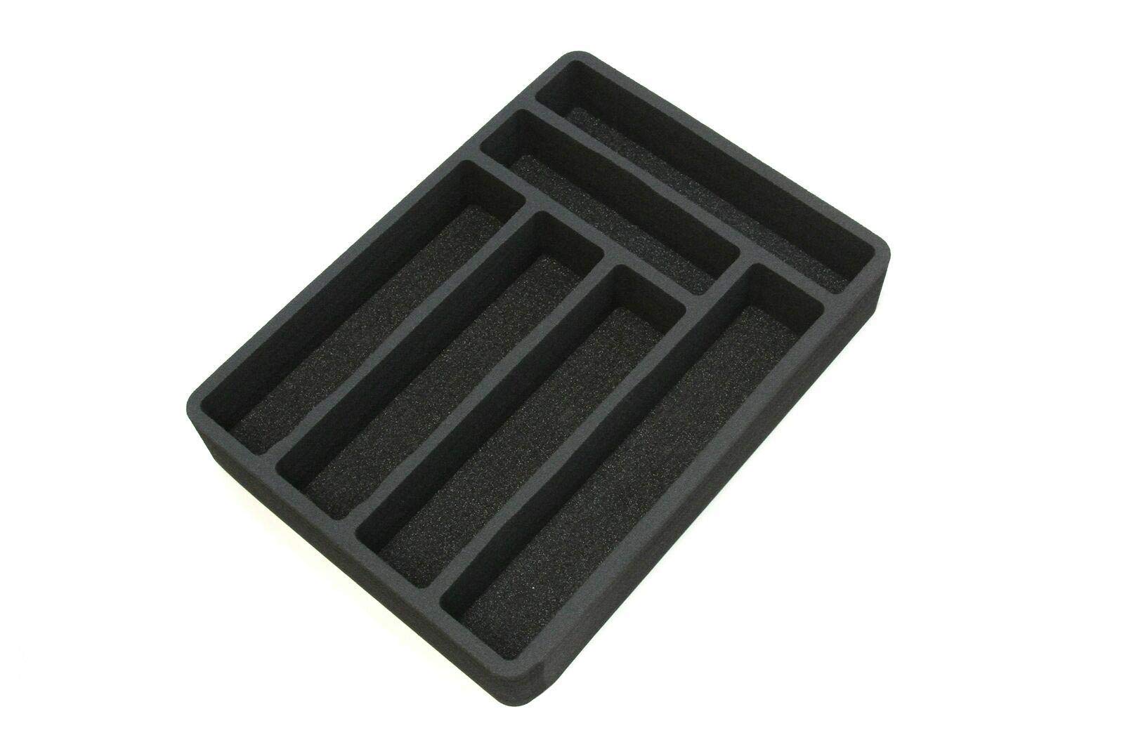 Black Universal Silverware Organizer Drawer Insert - 6 Slot, 11