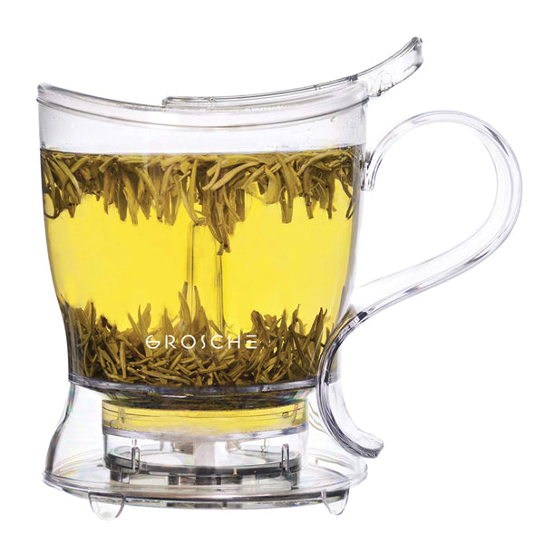 GROSCHE Aberdeen Teapot - Premium Stainless Steel Teapot for Loose Leaf Tea, 34oz Capacity - Perfect for Home, Office & Tea Ceremonies