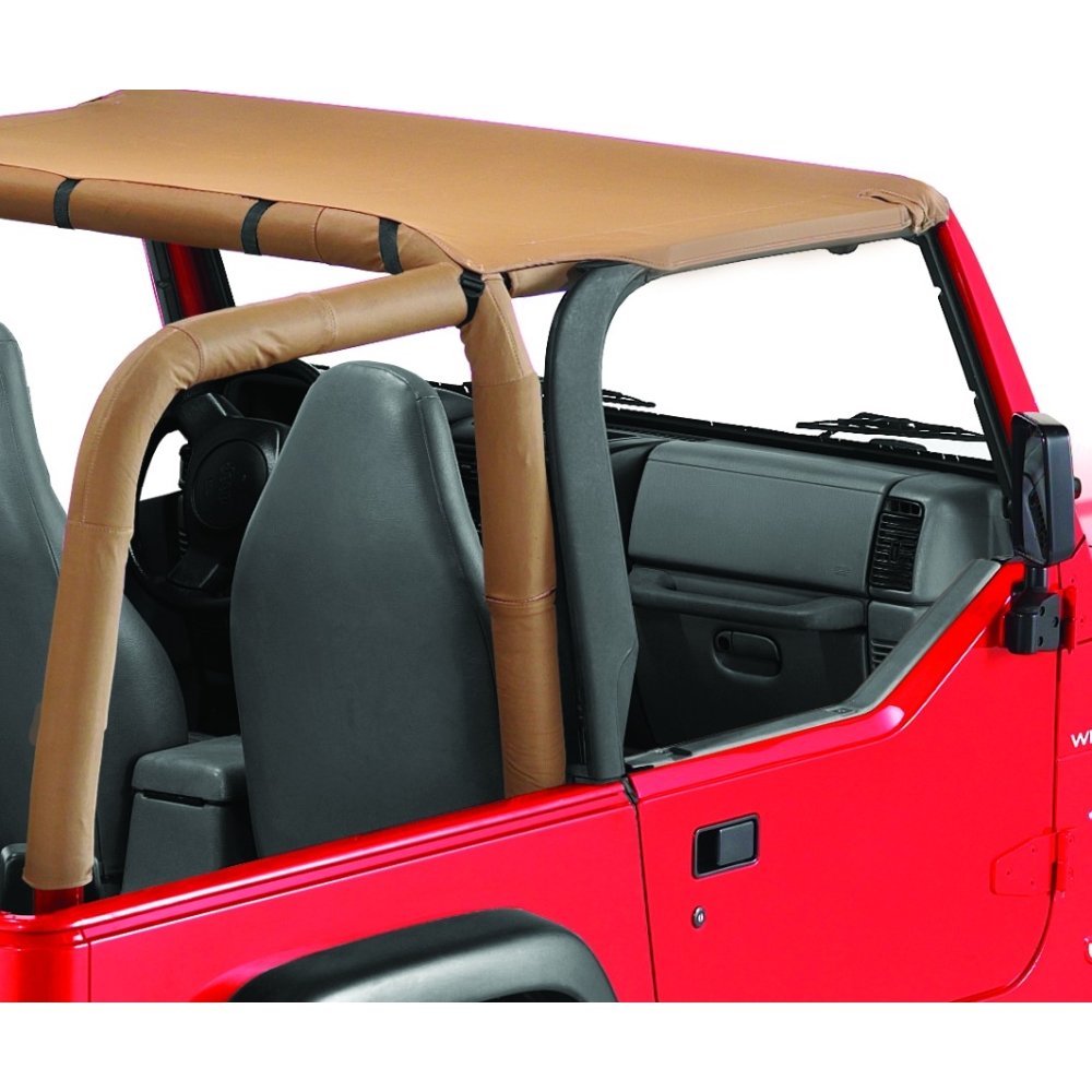 Bestop 5252537 Spice Targa-Style Header Bikini Top for Jeep Wrangler TJ (1996-2002) - Convertible Soft Top Replacement for Summer & Off-Road Adventures