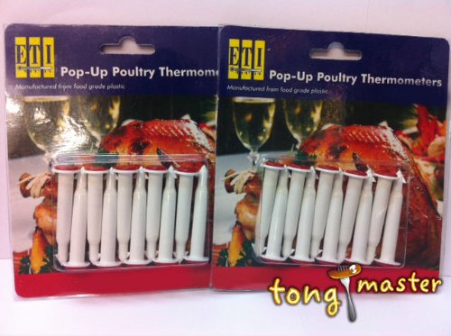 20-Pack Pop Up Timers for Meat - Cooking Thermometer for Turkey, Beef, Pork, Chicken | Perfect for Grilling, Roasting & Baking