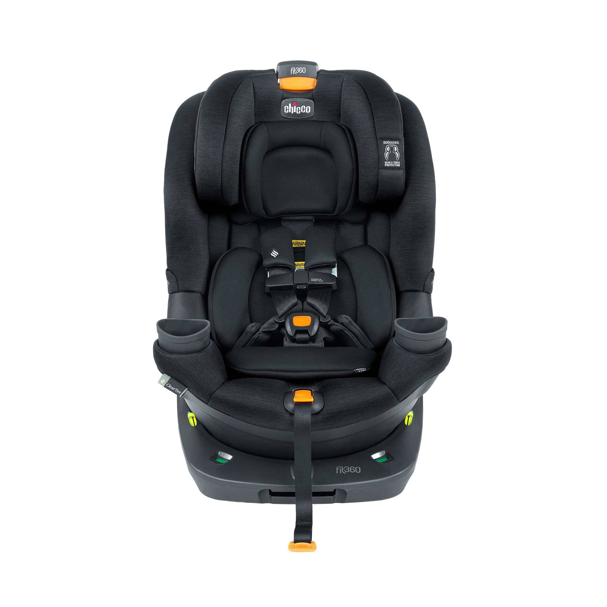 Chicco Fit360 ClearTex Rotating Convertible Car Seat for Toddlers - Safe & Easy 360° Swivel Installation - Perfect for Travel & Daily Commutes