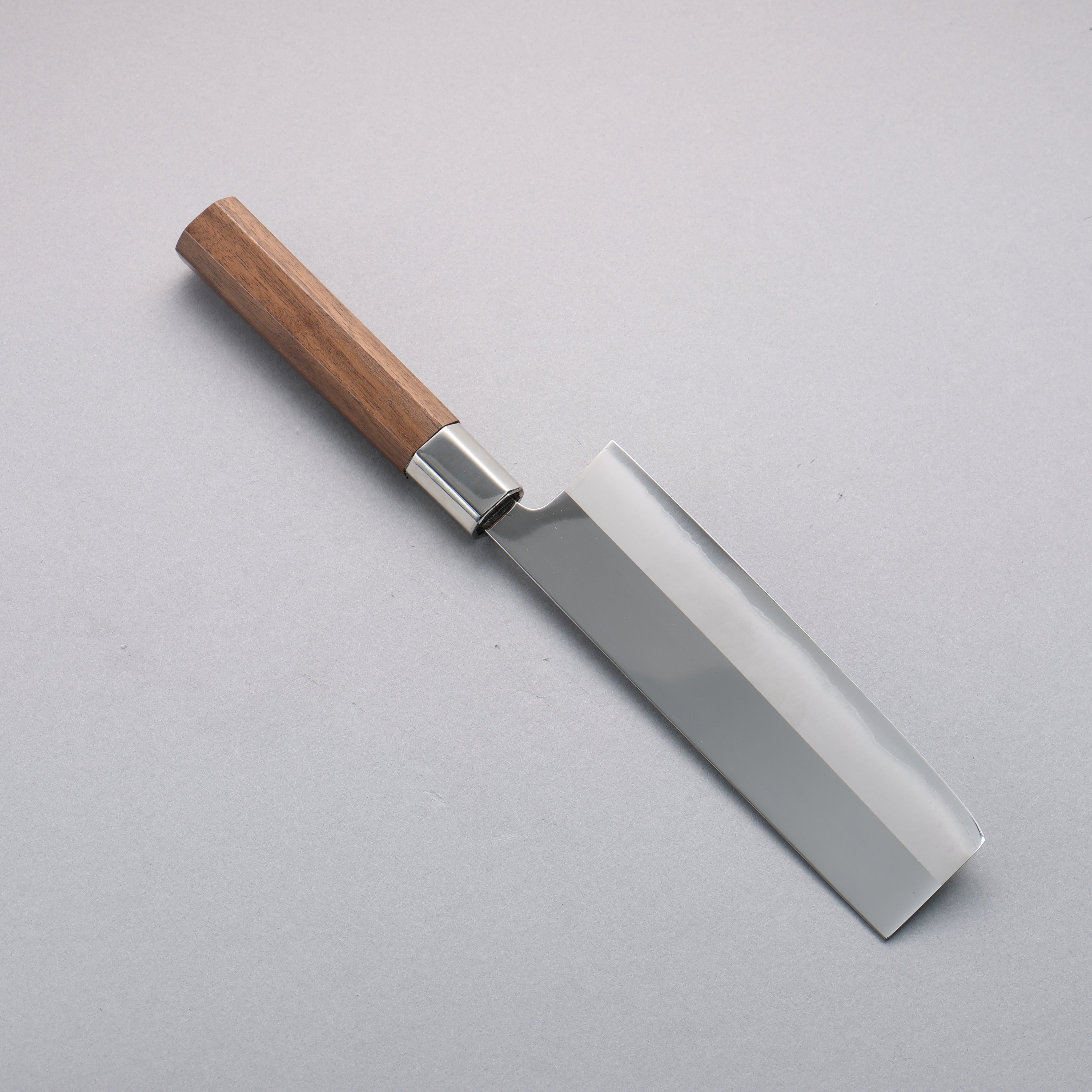 Premium Kurotori Silver Steel No.3 Migaki Finished Nakiri Knife 165mm - Japanese Vegetable Knife with Walnut Handle - Perfect for Slicing, Dicing & Chopping Vegetables, Herbs & Fruits