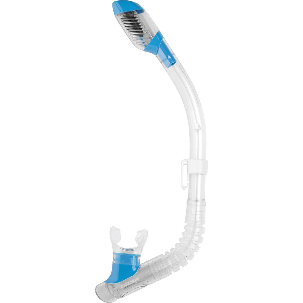 Cressi Mini Dry Kids Snorkel Set - Blue Snorkeling Gear for Children - Perfect for Pool, Beach & Ocean Swimming Adventures