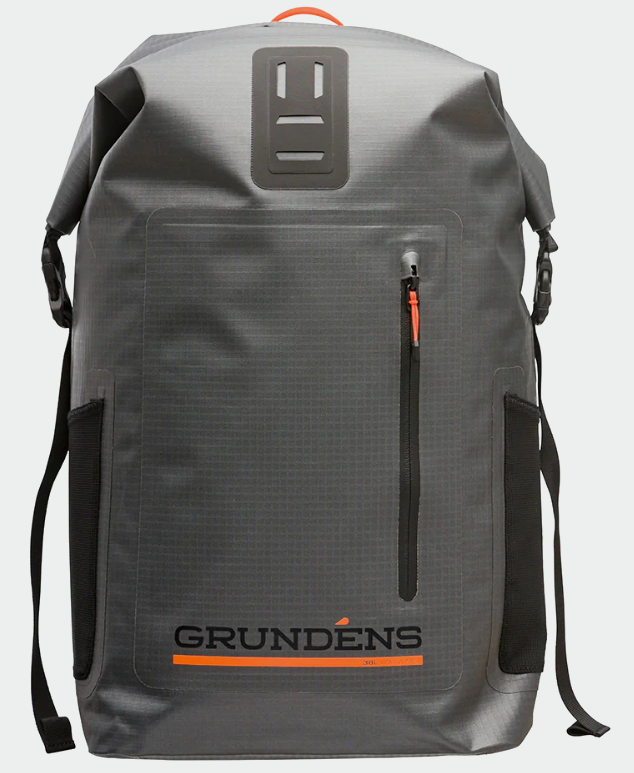 Grundens Wayward 38L Roll Top Waterproof Backpack - Durable Fishing & Outdoor Gear for Hiking, Camping & Travel