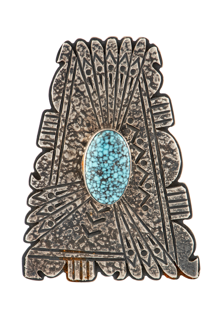 Spiderweb Kingman Turquoise Ring for Women - Handmade Sterling Silver Jewelry - Boho Chic Fashion Accessory for Everyday Wear & Special Occasions