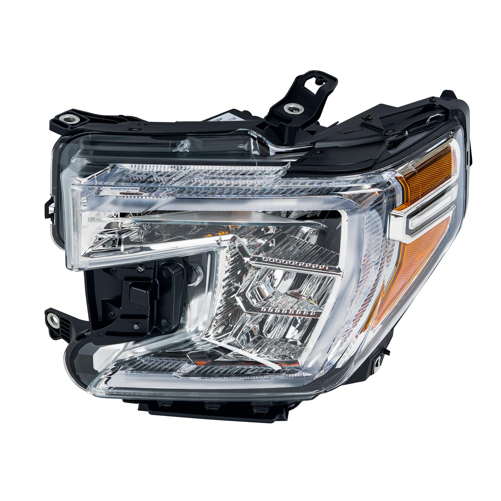 KARPAL LED Headlight Assembly Compatible with 2019-2021 GMC Sierra 1500 - Driver Side Left Replacement (GM2502495) w/ DRL - Perfect for Night Driving & Off-Road Adventures