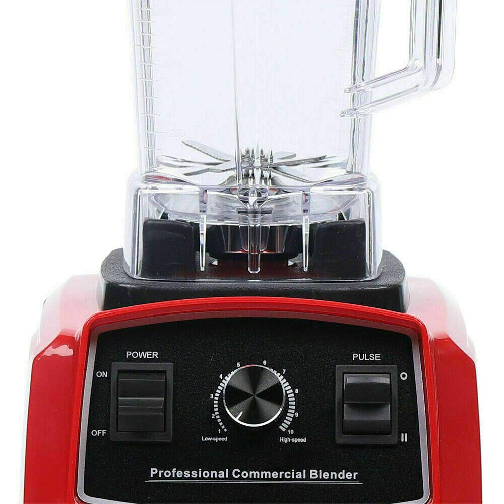 Commercial Grade 1500W High Power Electric Blender - 2L Multi-Function Juice & Smoothie Maker with Ice Crusher - Heavy Duty Kitchen Mixer for Restaurants, Smoothie Shops & Home Use