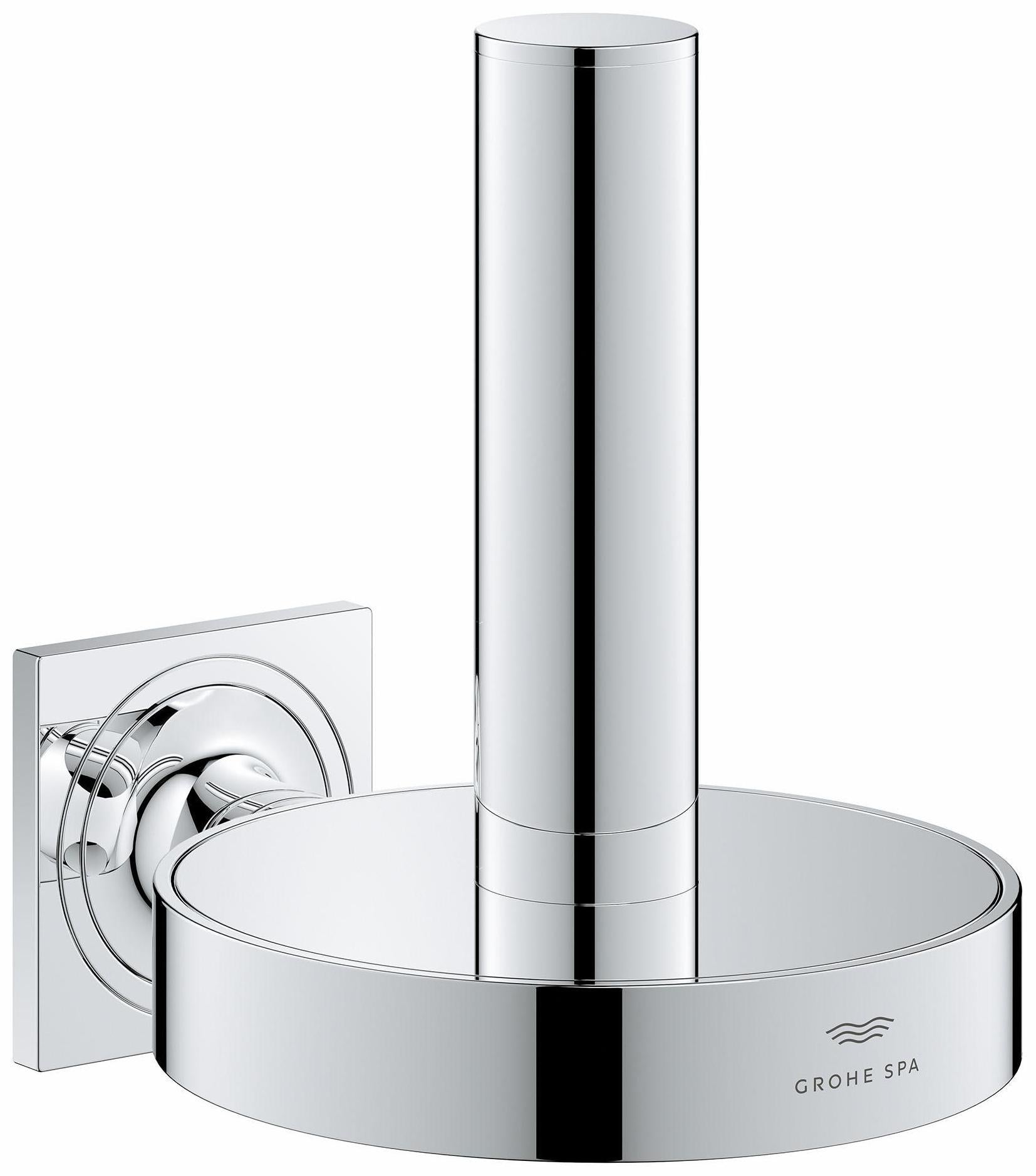 Grohe Allure Spare Toilet Paper Holder in Chrome Finish 40956001 - Modern Bathroom Accessory for Home & Hotel Use
