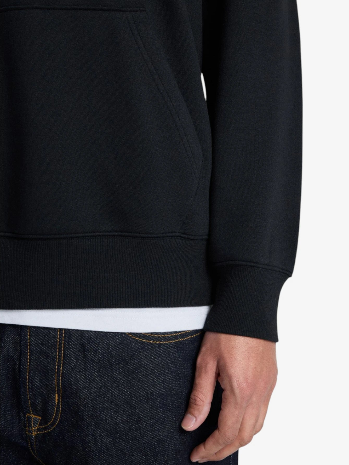 Quiksilver Cang Logo Hoodie - Men's Black Pullover Sweatshirt for Casual Wear & Outdoor Activities