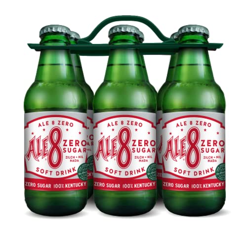 Diet Ale 8 One Zero Sugar Mini Bottles - 7oz (Pack of 6) | 100% Kentucky-Made Soft Drink | Perfect for Picnics, BBQs & Healthy Refreshment
