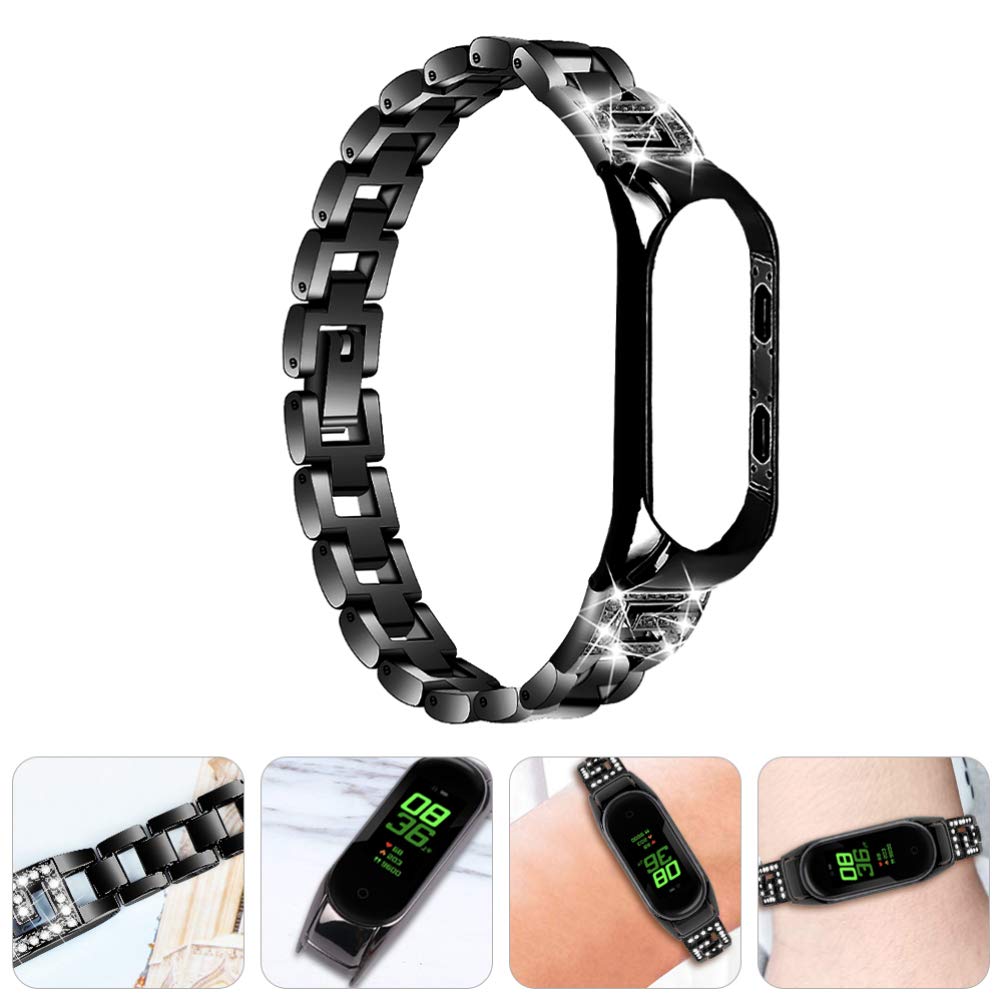UKCOCO Leather Watch Band for Xiaomi 5 - Quick Release Zinc Alloy Strap for Work & Gym