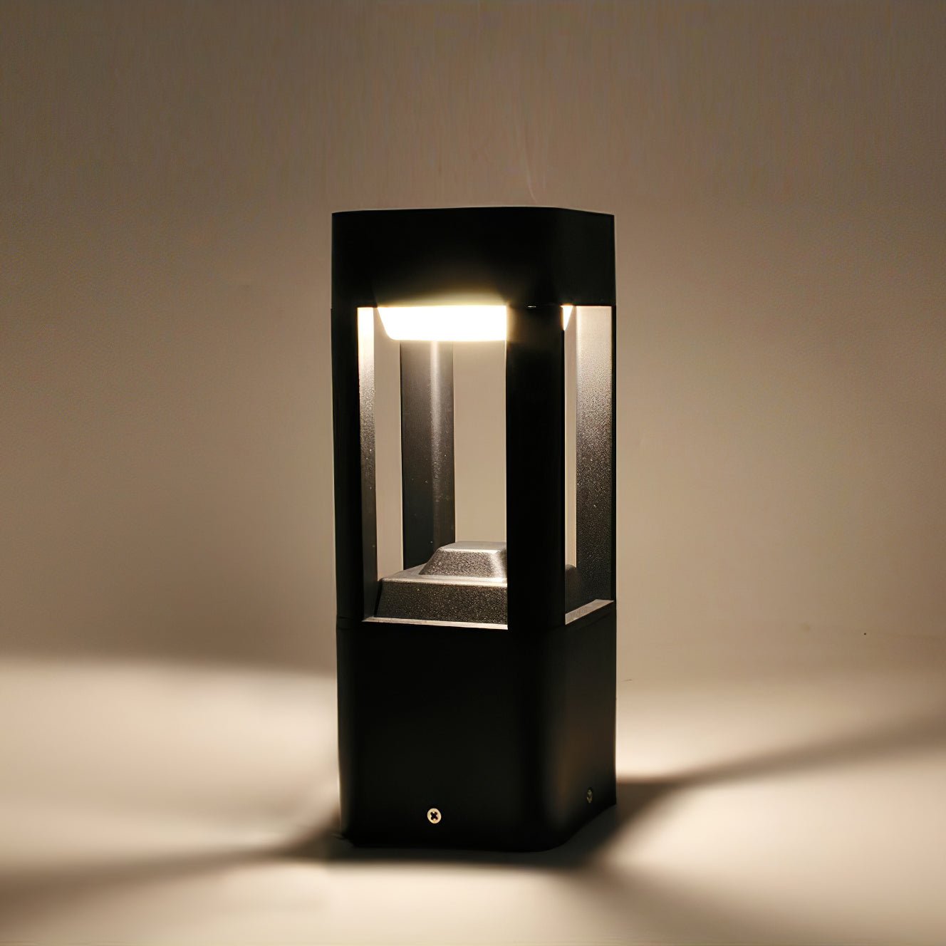 Outdoor Rectangular Column Garden Light - Waterproof LED Landscape Lighting for Patio, Yard, and Pathway Decor