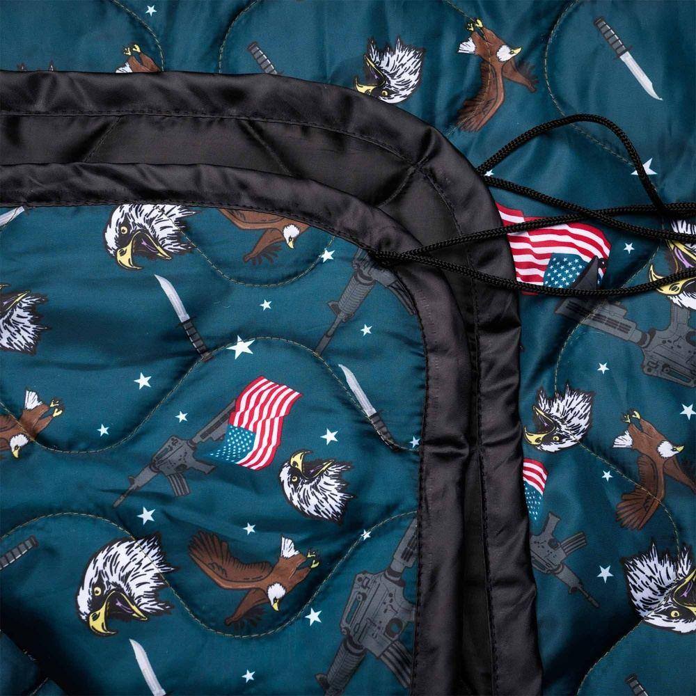 Tac Eagle Poncho Liner Woobie Blanket - Military Grade Outdoor Camping Blanket for Survival, Hiking & Emergency Preparedness