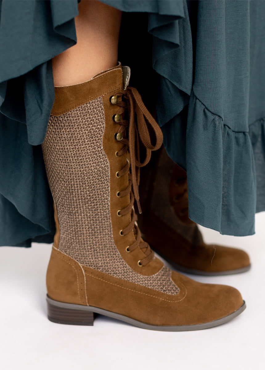 Keiko Women's Tall Boots in Nutmeg Brown - Stylish Knee-High Winter Boots for Outdoor & Casual Wear