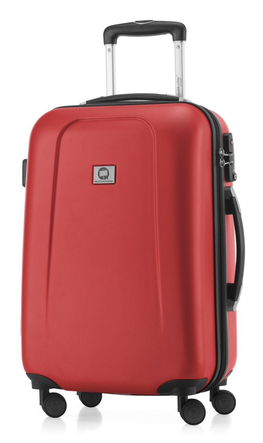 Premium Hauptstadtkoffer 3-Piece Luggage Set - Durable Spinner Suitcase with TSA Lock, Expandable Design, Lightweight & Stylish (Red) - Perfect for Business Travel, Family Vacations & International Trips