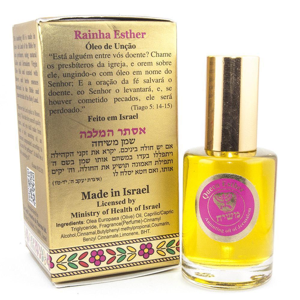 Ein Gedi Anointing Oil Queen Esther Blessing from Jerusalem 0.4 fl.oz - Holy Oil for Prayer, Worship & Spiritual Blessings