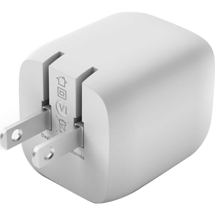 Belkin BoostCharge Pro 65W Dual USB-C GaN Wall Charger - Fast Charging for iPhone, MacBook, iPad - Perfect for Travel, Home & Office Use